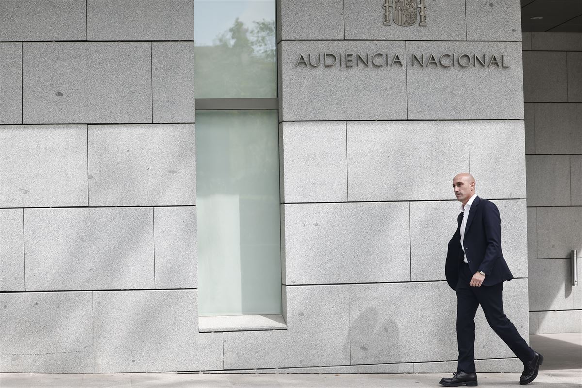 Luis Rubiales Espainiako Futbol Federazioko presidente ohia Auzitegi Nazionalean. Argazkia: EFE