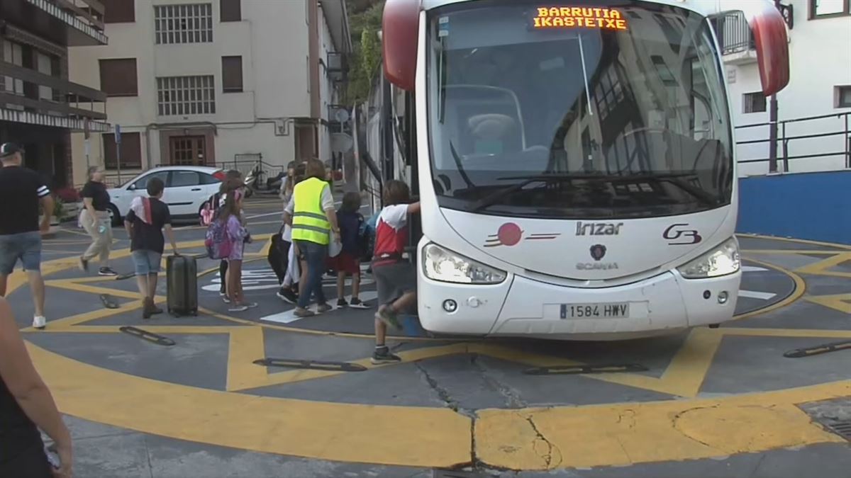 Elantxobe, esta mañana. Imagen obtenida de un vídeo de EITB Media.