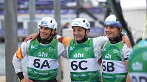 Maialen Chourrautek eta Olatz Arreguik zilarrezko domina irabazi dute eslalom piraguismoko Munduko Txapelketan