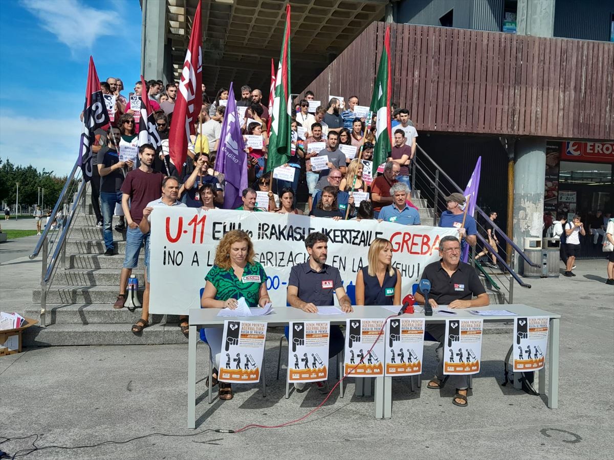 Convocatoria de huelga en la UPV/EHU
