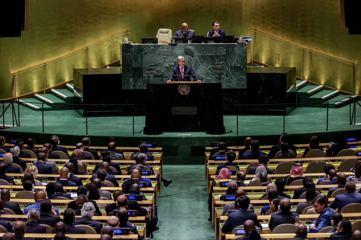 Antonio Guterres, en la Asamblea General de Naciones Unidas