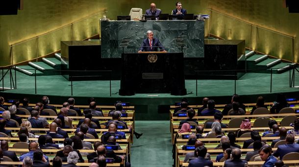 Antonio Guterres, en la Asamblea General de Naciones Unidas