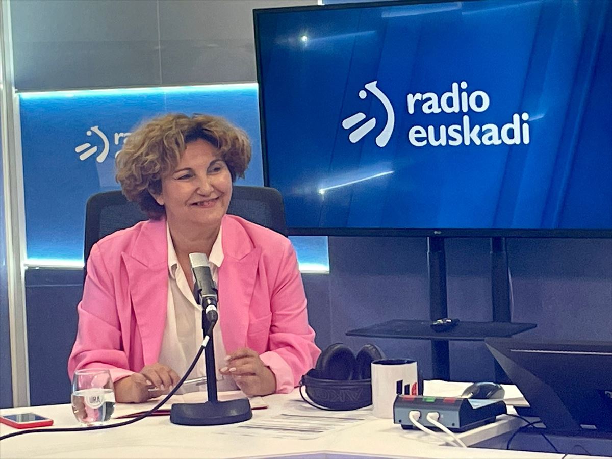 Pilar Garrido en una entrevista de Radio Euskadi. EITB Media. 