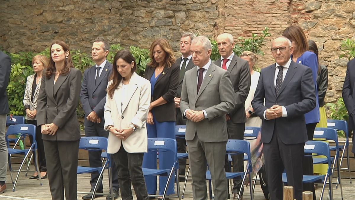 Homenaje en Vitoria-Gasteiz. Imagen obtenida de un vídeo de EITB Media.