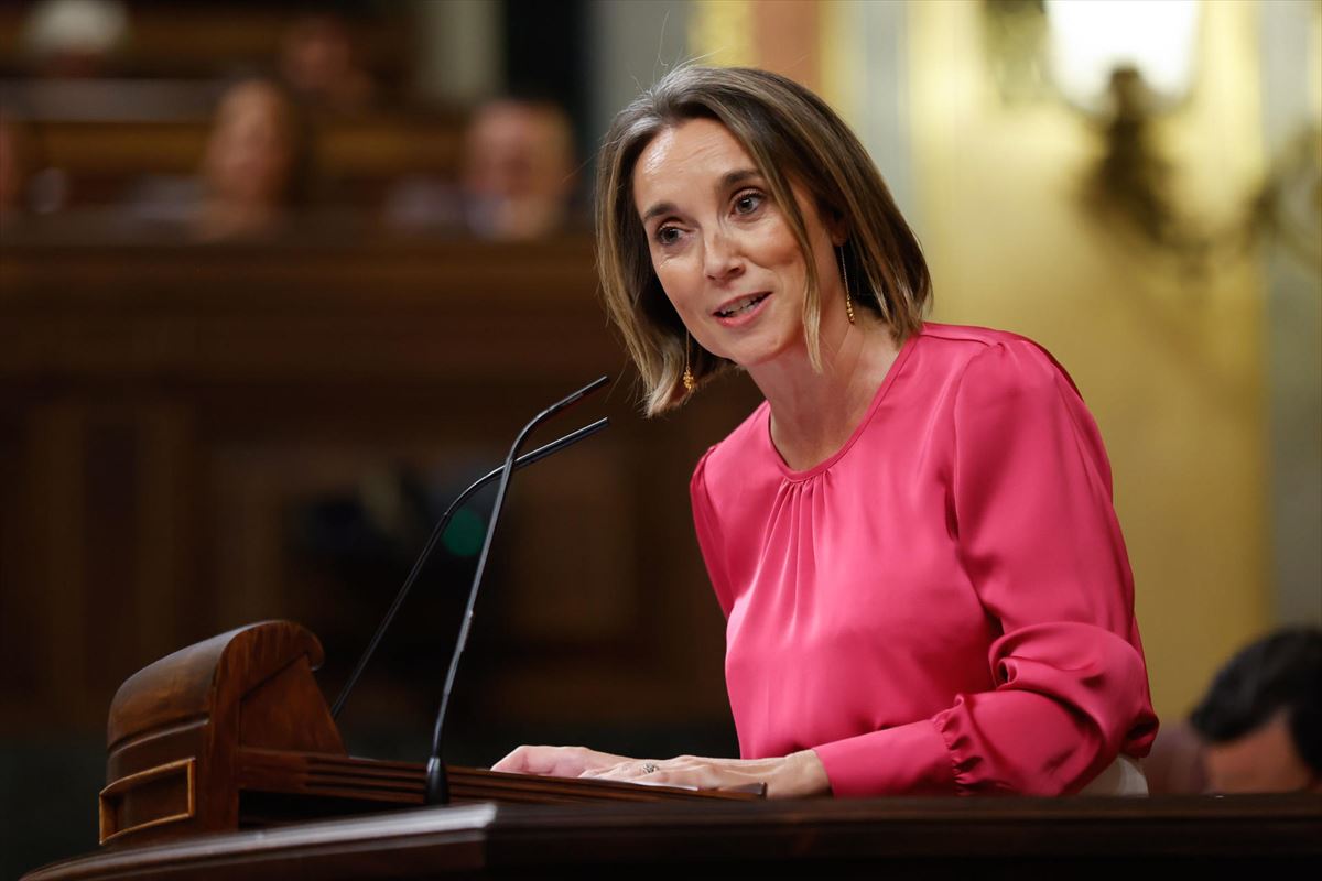 La portavoz del PP en el Congreso, Cuca Gamarra. Foto: EFE