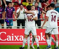 Dos goles de Bautista y otro de Vencedor dan al Eibar una importante victoria en Anduva ante el Mirandés (1-3)