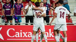 Dos goles de Bautista y otro de Vencedor dan al Eibar una importante victoria en Anduva ante el Mirandés (1-3)