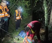 Tres personas perdidas son rescatadas durante la madrugada en zonas de monte de Navarra