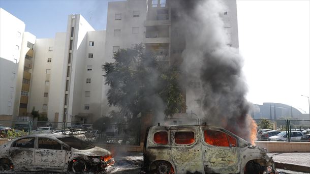 Ataque palestino a Israel. Foto: Efe