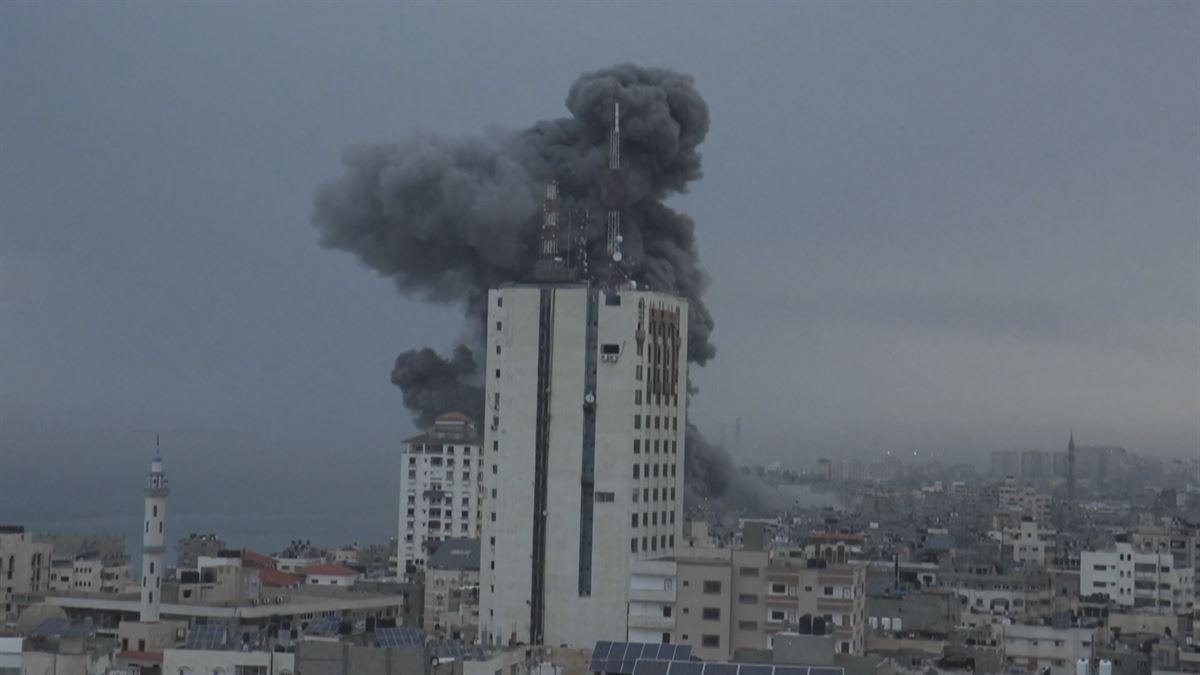 Gaza. Agentzietako bideo batetik ateratako irudia.