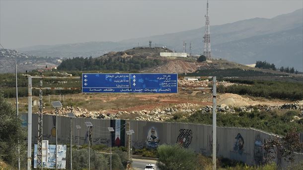 Kafarkila, en Líbano, frontera con Israel. Foto: EFE