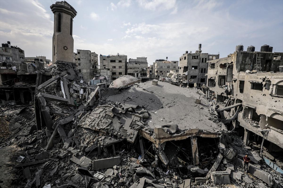 Edificios destruidos por los bombardeos israelíes en Gaza