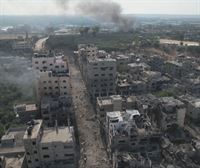 La destrucción en la Franja de Gaza, a vista de dron