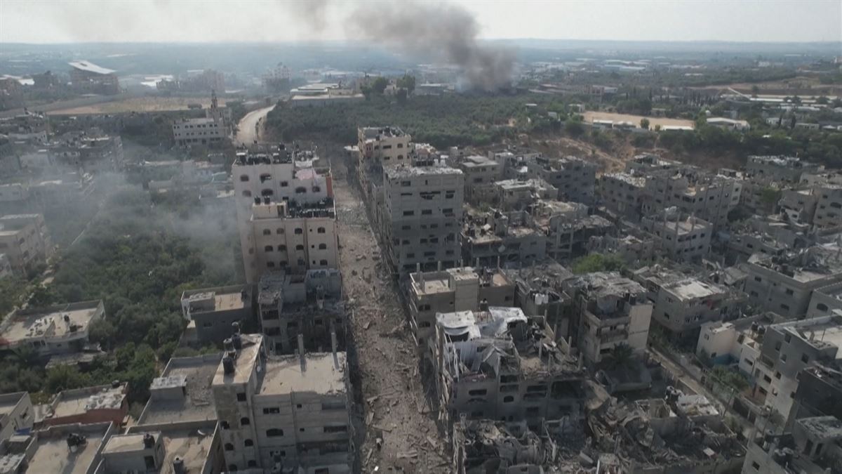 Israelek Gazako zerrendari egindako eraso bat.