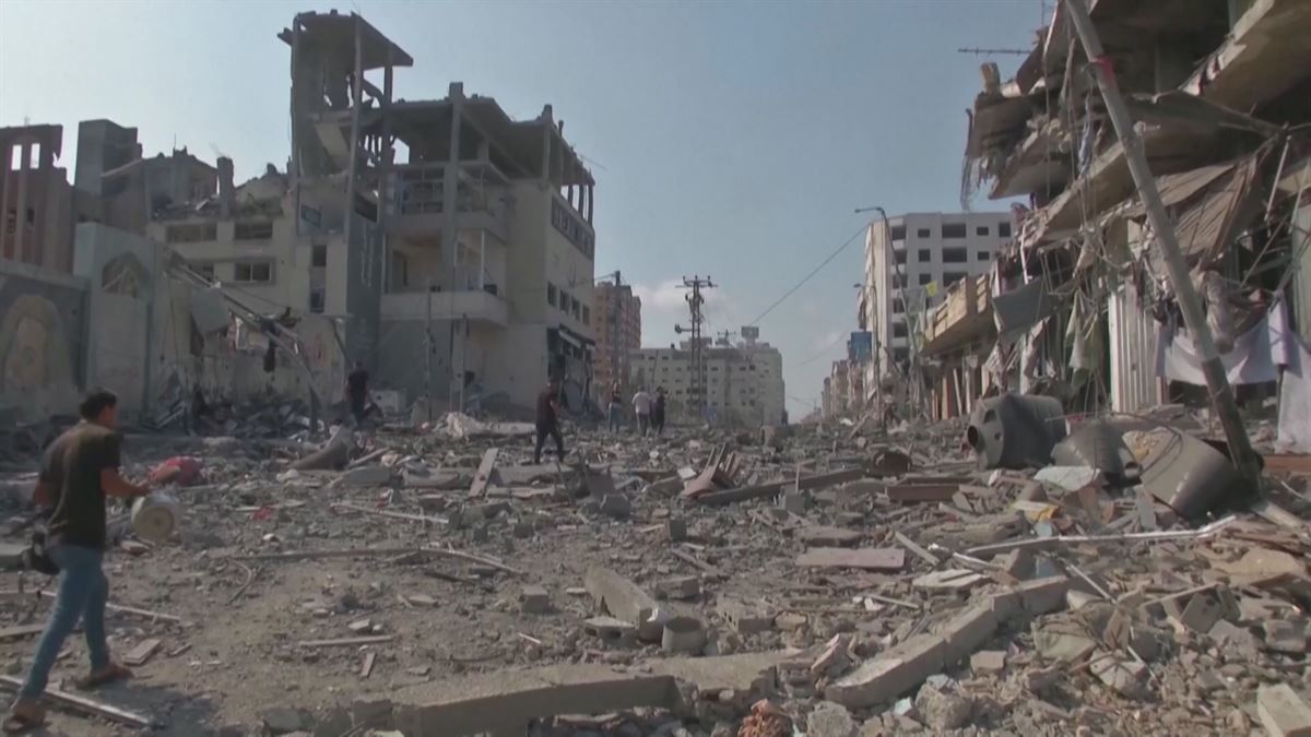 Gaza. Imagen obtenida de un vídeo de Agencias.