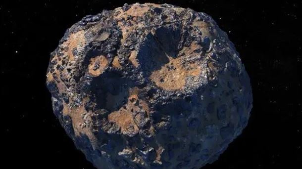 Psyche asteroide metalikoa, eguzki-sistemako handiena. Irudia: NASA