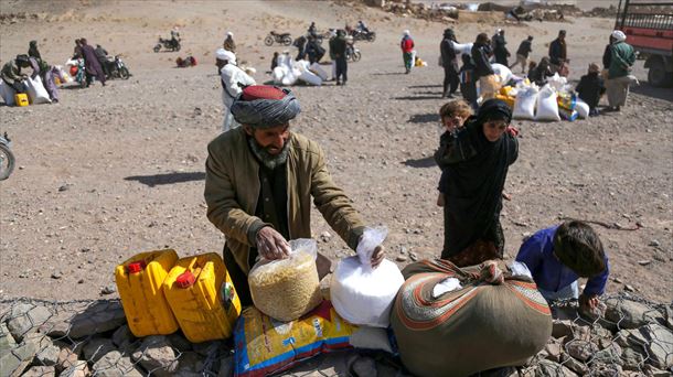 Afectados por los terremotos de la semana pasada en Herat. EFF. 