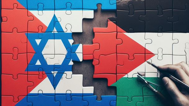 Palestina edota Israelgo banderak erakutsi al litezke ?