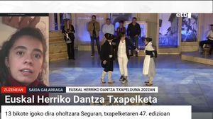 Saioa Galarraga 2022ko Euskal Herriko Dantza Txapelketaren irabazleak espero du berrikuntzek jendea erakartzea