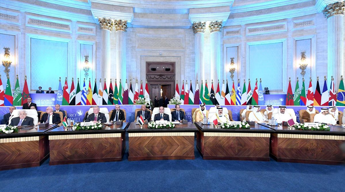 Imagen de la Cumbre de la Paz de El Cairo. EFE