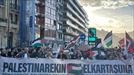 Palestinaren aldeko manifestazioa Donostian. Argazkia: EITB title=