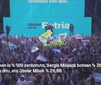 Sergio Massak eta Javier Mileik azaroaren 19an jokatuko dute Argentinako presidentetza