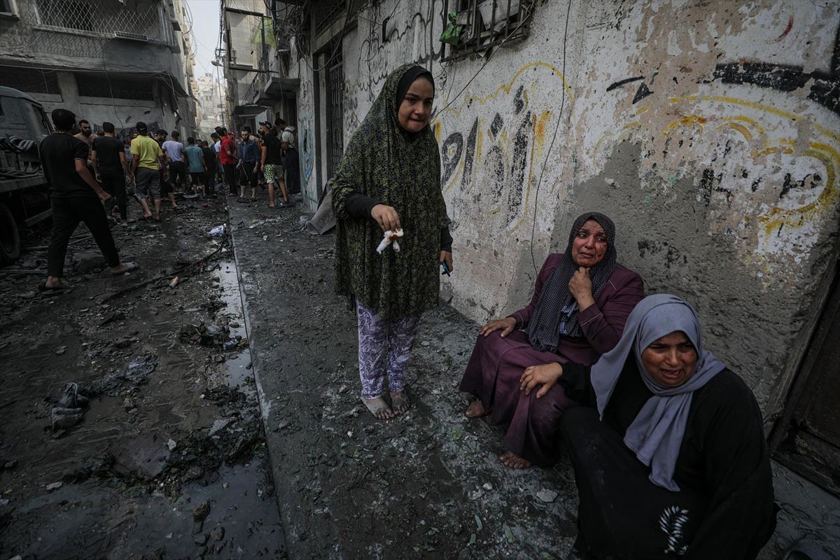 Imagen de Gaza tras un bombardeo
