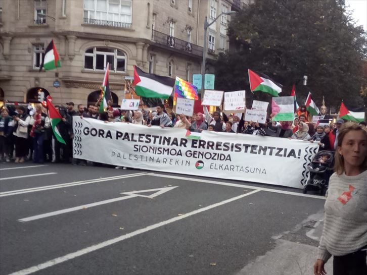 Manifestación en Bilbao. Foto: EITB Media