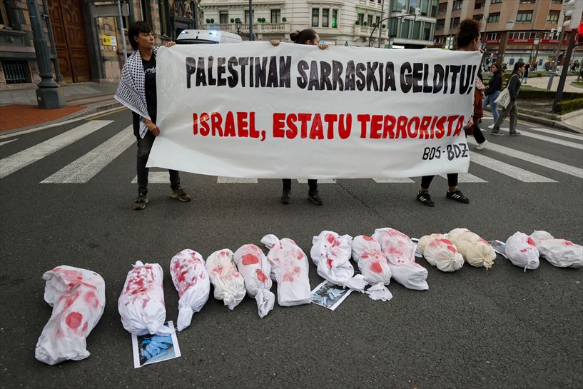 Manifestación en Bilbao. Foto: EFE