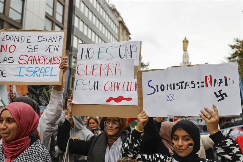 Manifestación en Bilbao. Foto: EFE