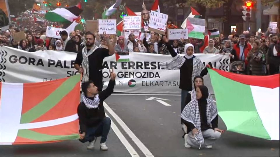 Manifestación en Bilbao. Foto: EITB Media