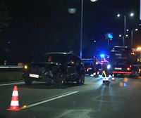 Varios heridos leves en un accidente entre tres turismos en la N-1 a su paso por Tolosa
