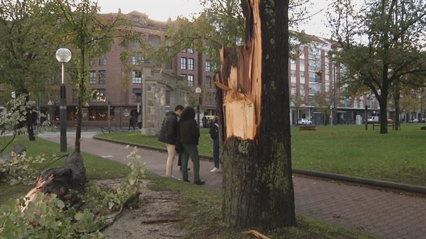 Gasteiz, gaur goizean. EITB Mediaren bideo batetik ateratako irudia.