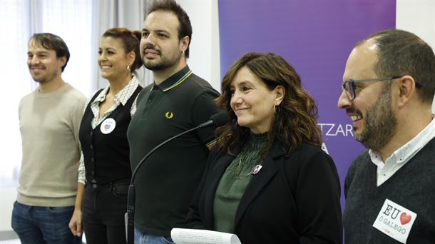 Rueda de prensa para apoyar la manifestación de Kontseilua. Foto: Efe