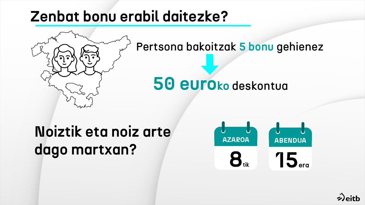 Euskadi Bono Dendari buruzko informazioaren laburpena