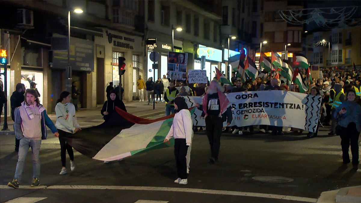 Manifestación de Bilbao, hoy. EITB Media. 