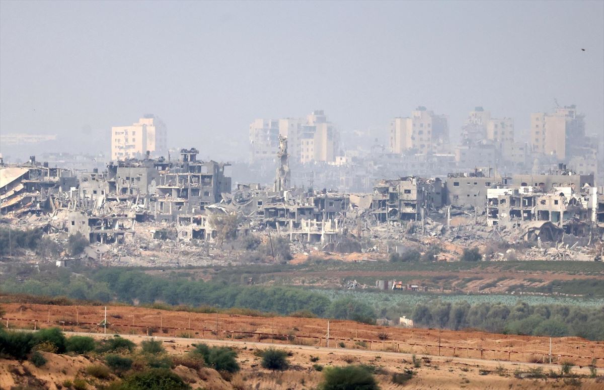 Rastro de destrucción de Gaza tras la ofensiva israelí. Foto: EFE