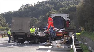 Zirkulazioa bere onera etorri da Txorierrin, hainbat orduko kaosaren ostean