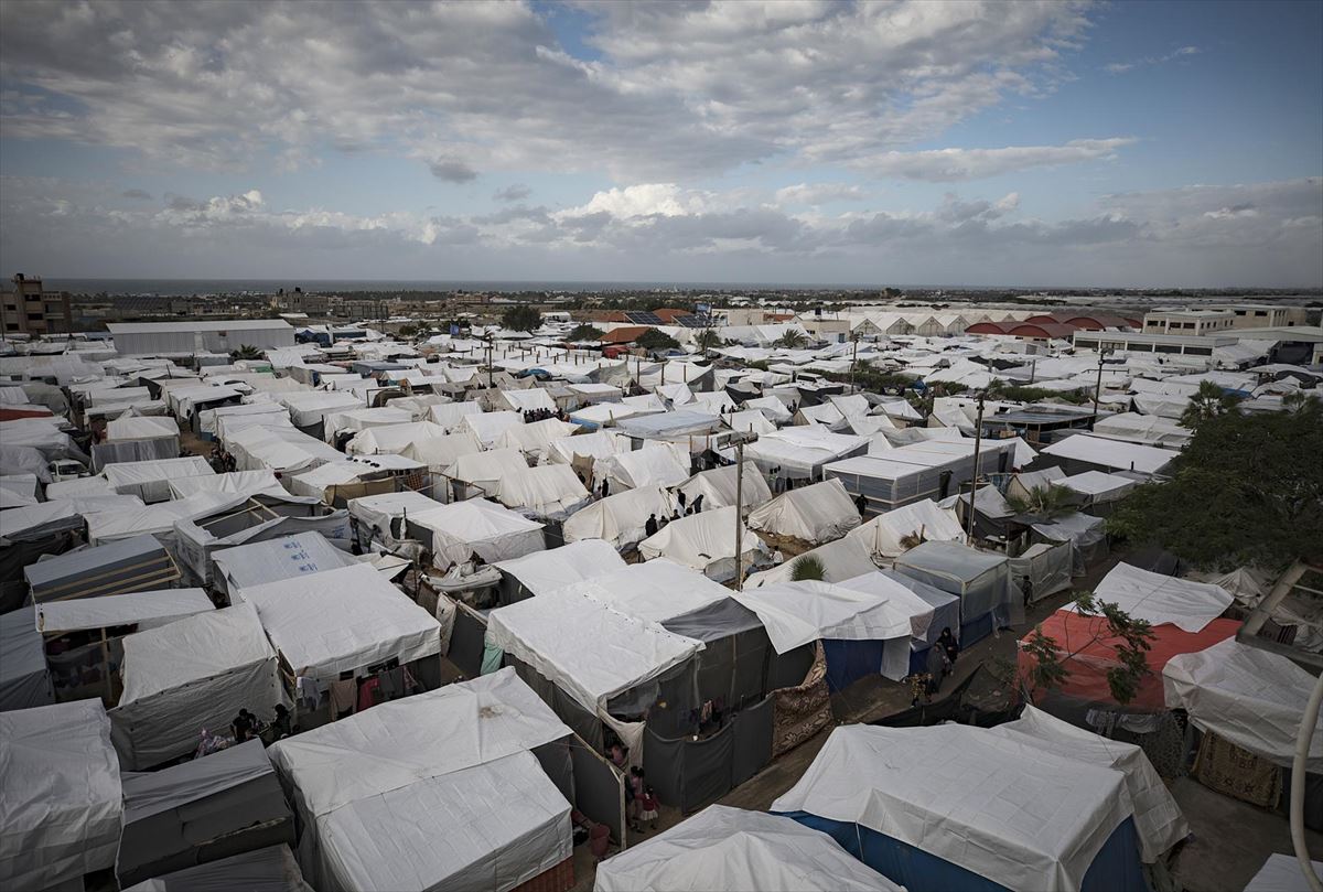 El campo de refugiados de Khan Yunis. Foto: EFE