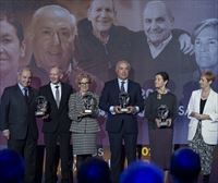 Ana Beobide, Juan Luis Cañas, Julián Lazkano, Tomás Letamendia y Virginia Oregui, premios Korta 2023