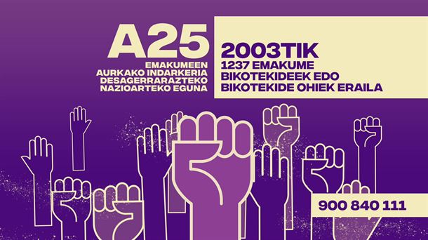 EITBk bat egingo du Emakumearen Kontrako Indarkeria Desagerrarazteko Nazioarteko Egunarekin