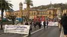 Manifestazio batek aldarrikapen feministez egiten den ''zuriketa morea'' salatu du Donostian