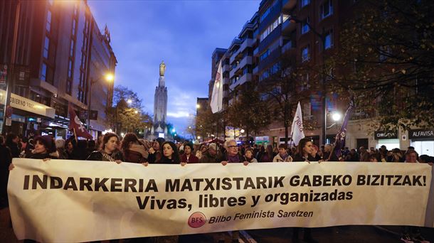 Bilboko manifestazioa. EFE. 