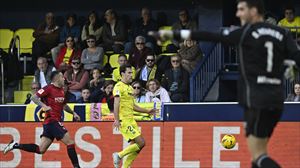 Una jugada del partido Villarreal-Osasuna de la primera vuelta. Foto: EFE. 