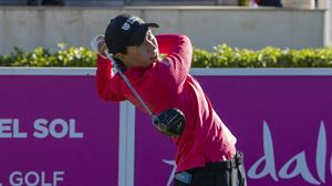 Carlota Ciganda, tercera en el NW Arkansas, reducido a una sola ronda de 18 hoyos