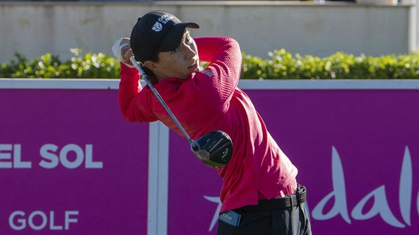 Carlota Ciganda, en el Abierto de España