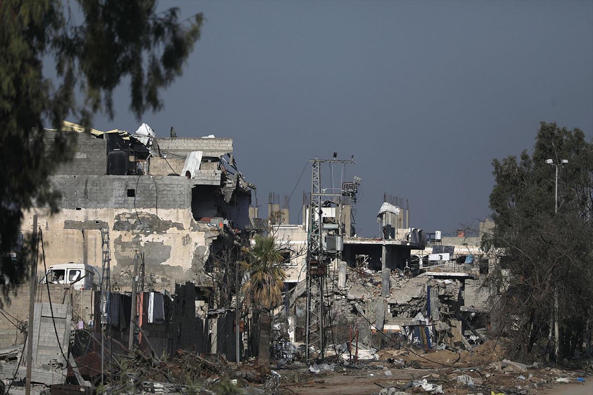 Destrucción en Gaza. Foto: Efe