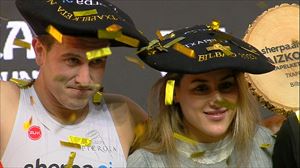 Mikel Larrañaga y Nerea Arruti, campeones del Sherpa.ai Aizkolari Txapelketa