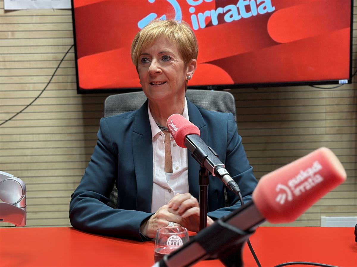 Arantxa Tapia Eusko Jaurlaritzako Ekonomia Garapenerako sailburua Euskadi Irratian.