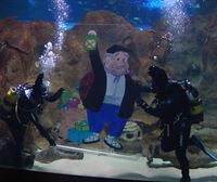 Olentzero ya está en el Aquarium de San Sebastián